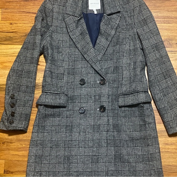 Avec Les Filles Plaid Long Blazer / Jacket - Picture 7 of 10